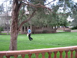 Brian Dean playing Frisbee