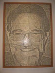 A domino portrait in the department